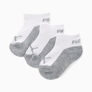 Calcetines para niños No Show [3 Pares], WHITE / GREY, extralarge